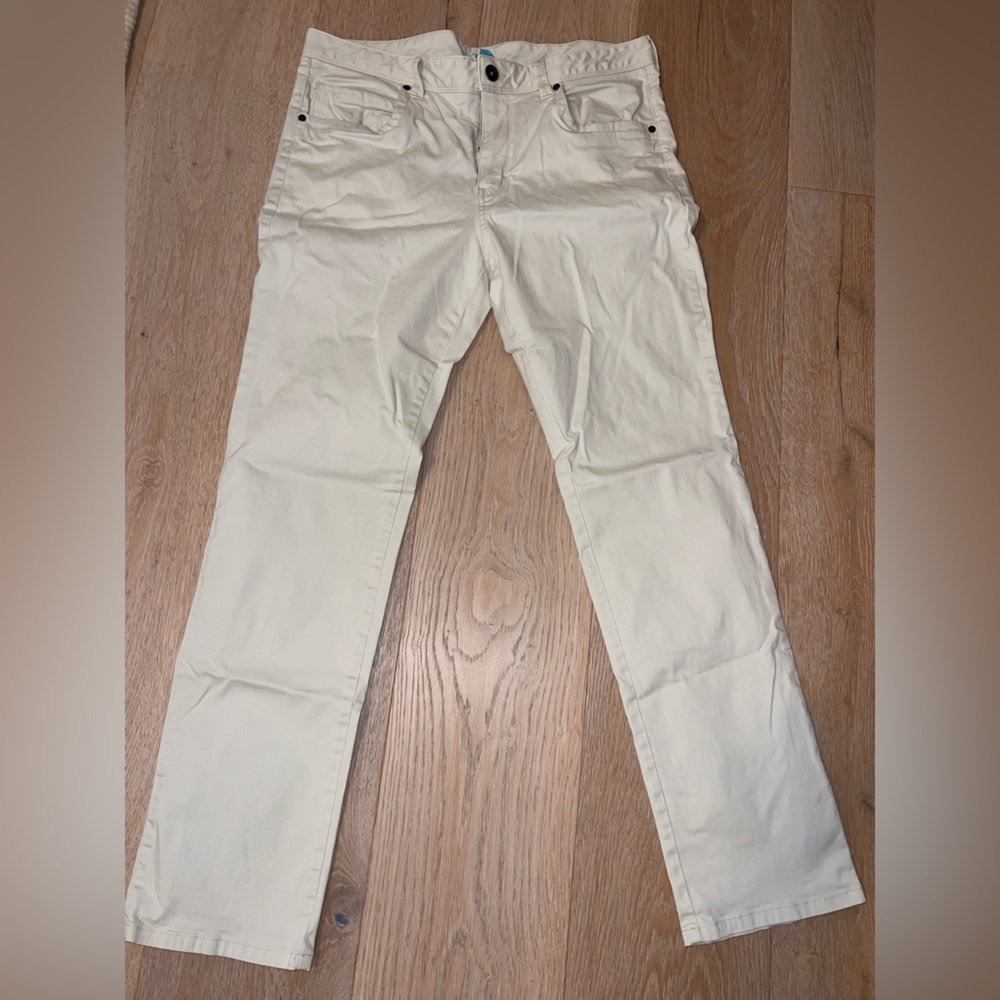 Tommy Bahama Cream Straight-Leg Pants